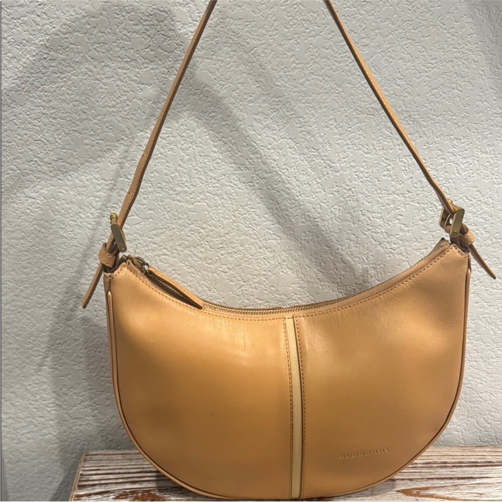 ❌ SOLD Burberry Tan Leather Shoulder Bag